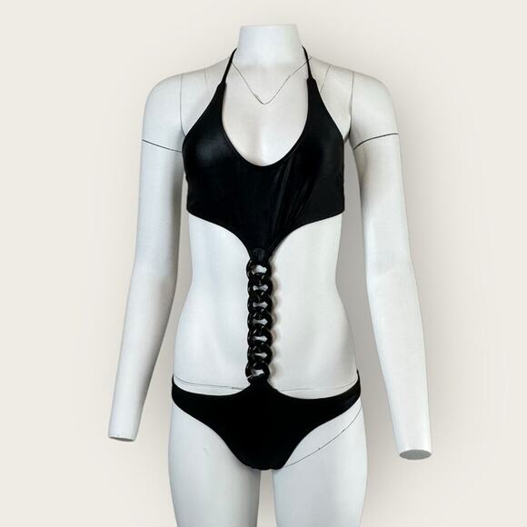 Preowned | Le Doux | Punk Swimsuit | Black | Small - Picture 16 of 16